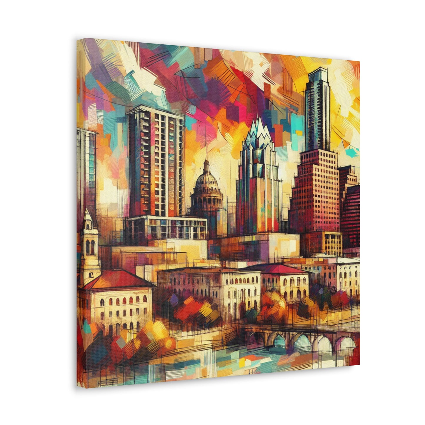 "Vibrant Austin Hues" - Canvas