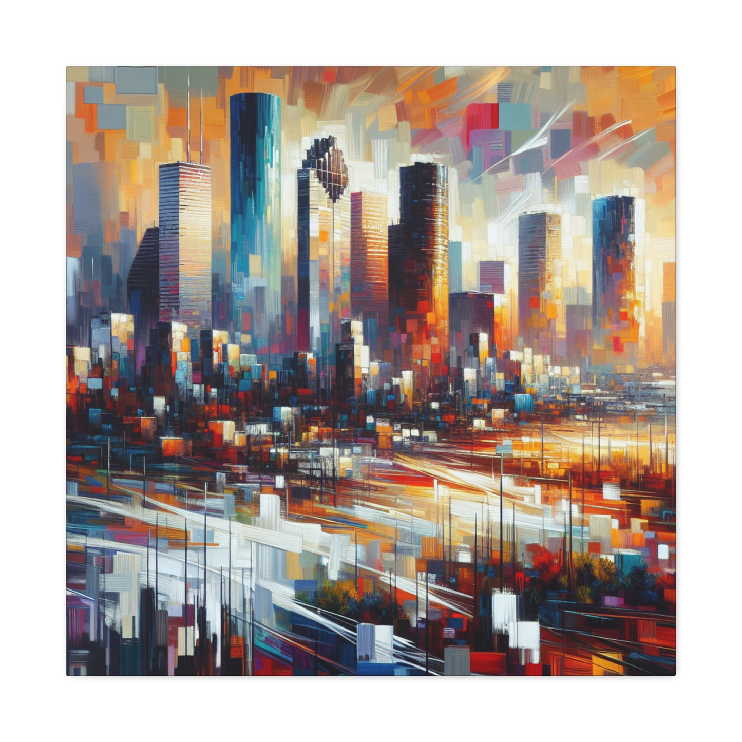 "Majestic Vistas of Houston" - Canvas