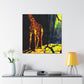 Giraffe on the Wall - Canvas