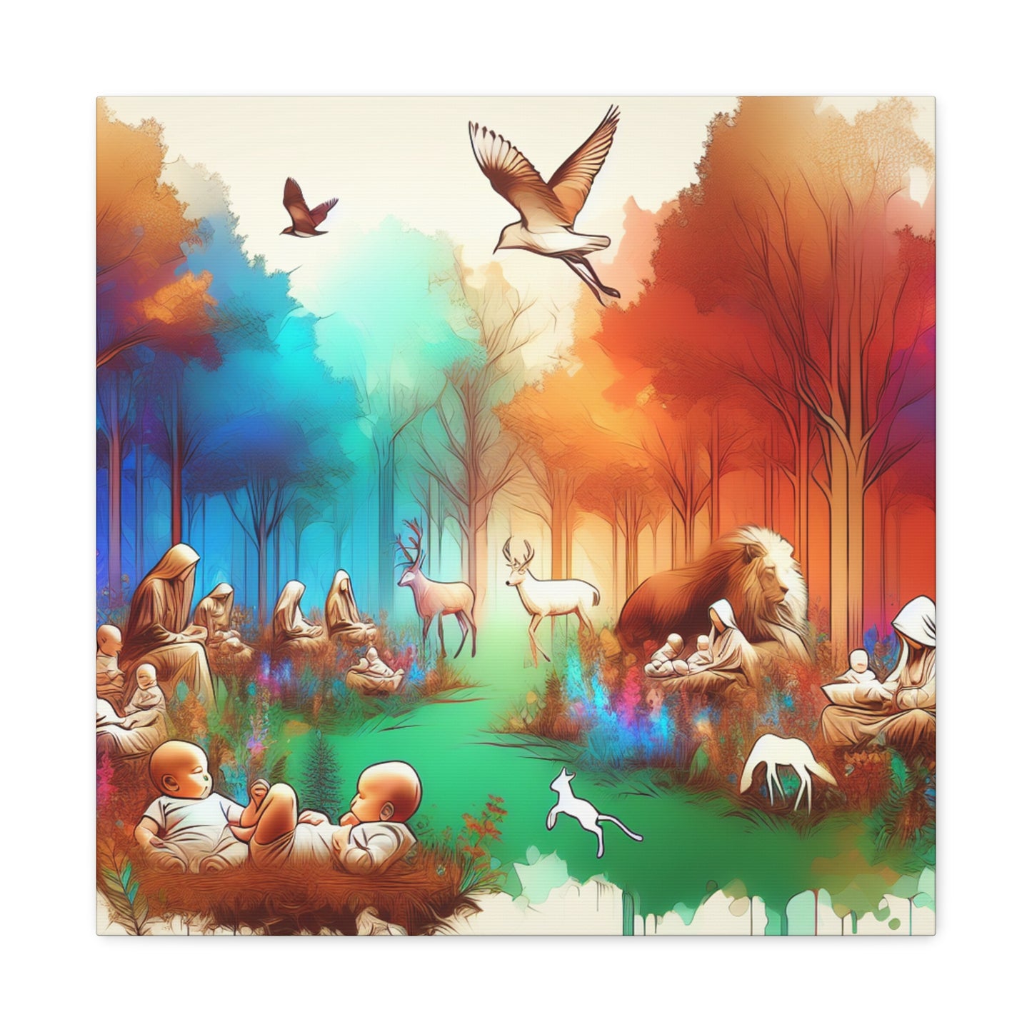 Whispering Woodland Wonders - Canvas