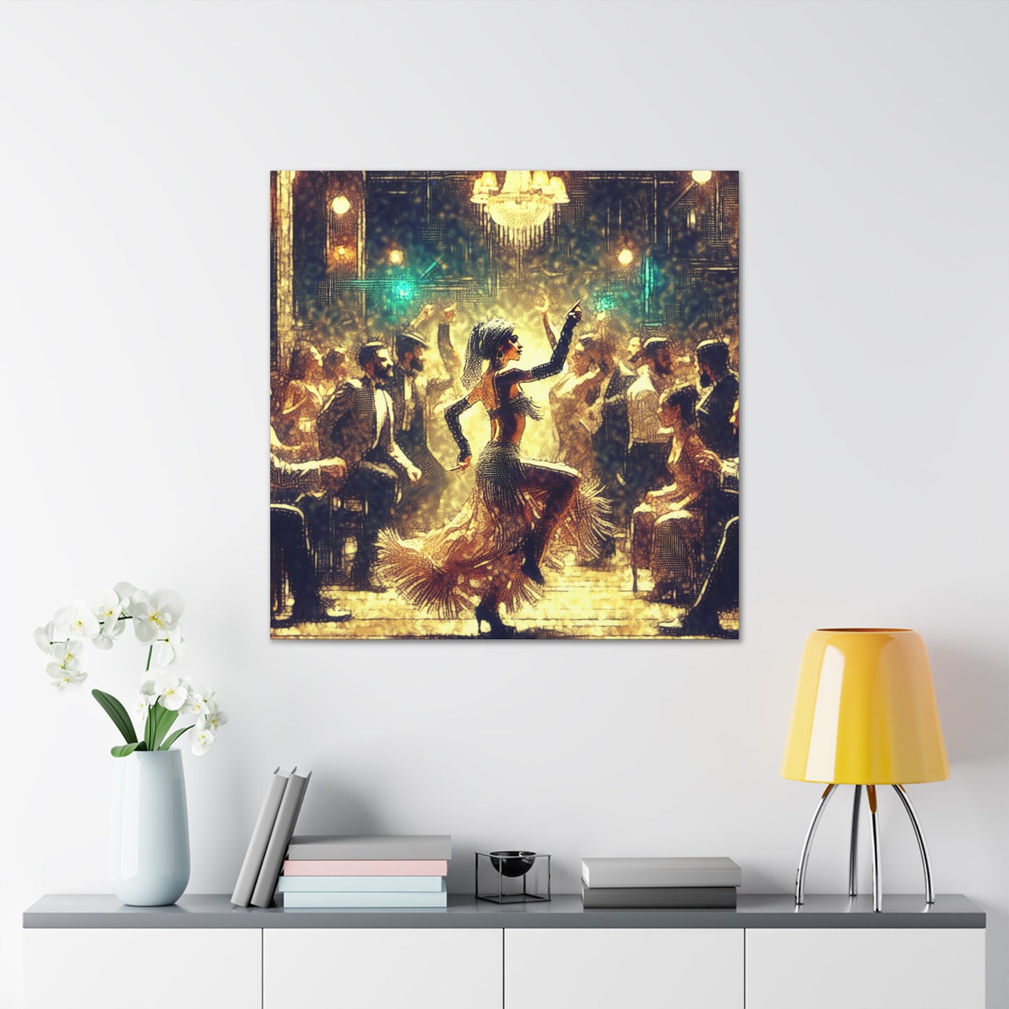 Whirling Elegance in Motion - Canvas