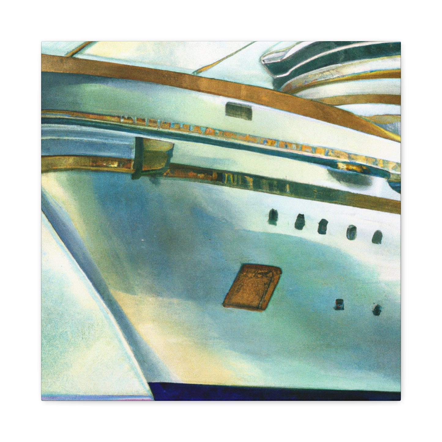 "Cruising on Luxury Ship" - Canvas