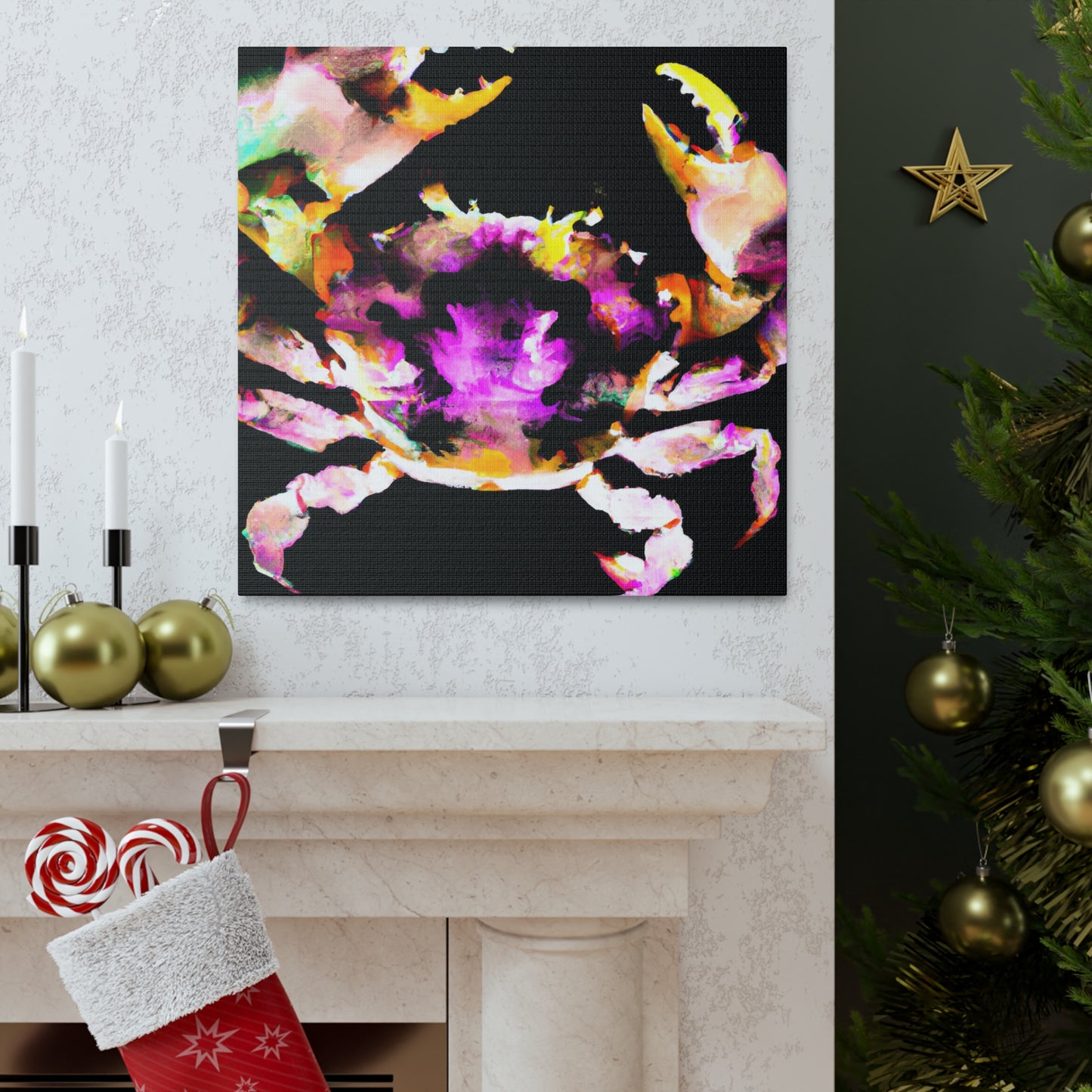 Crab's Colorful Dance - Canvas