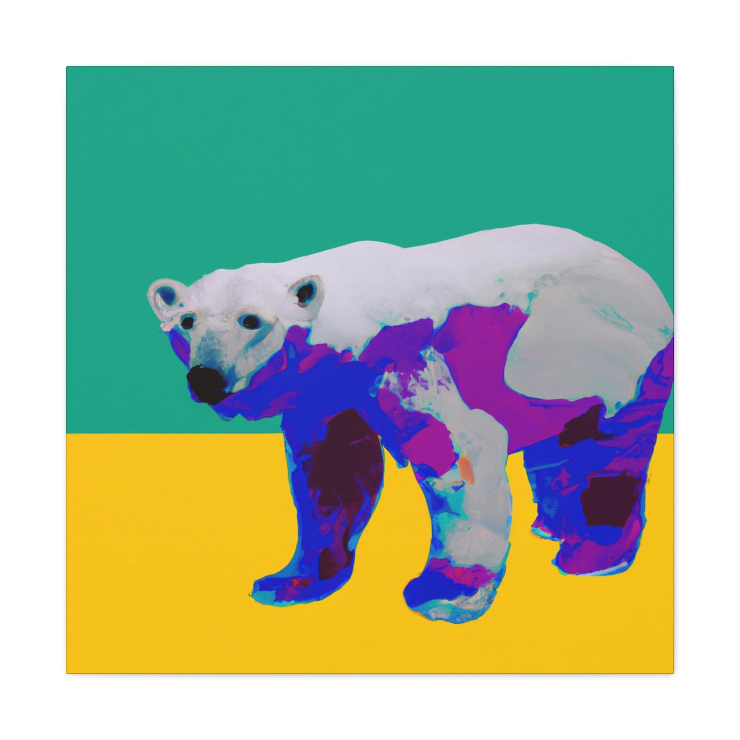 Polar Bear Pop Art - Canvas