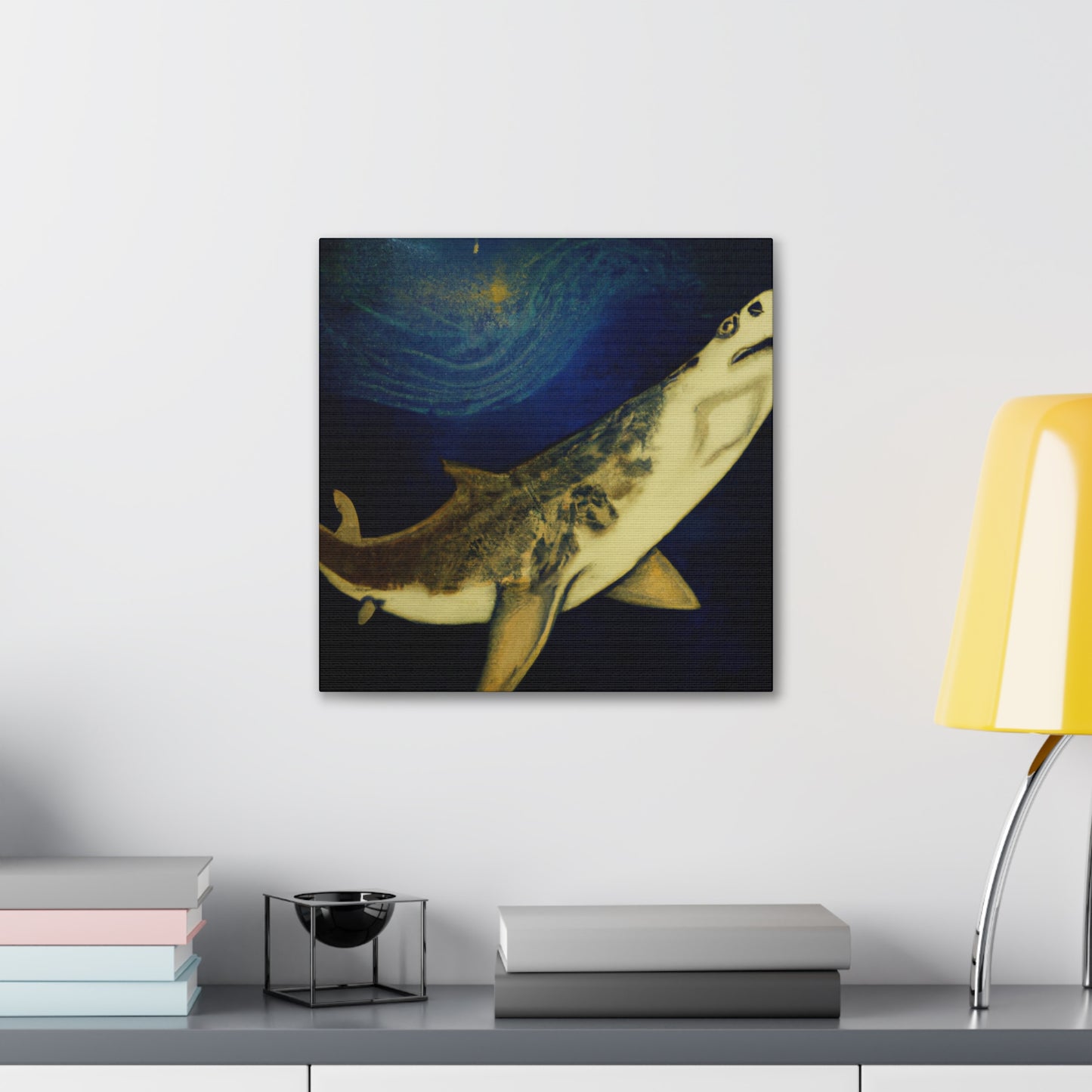 "Shark in Rococo Style" - Canvas