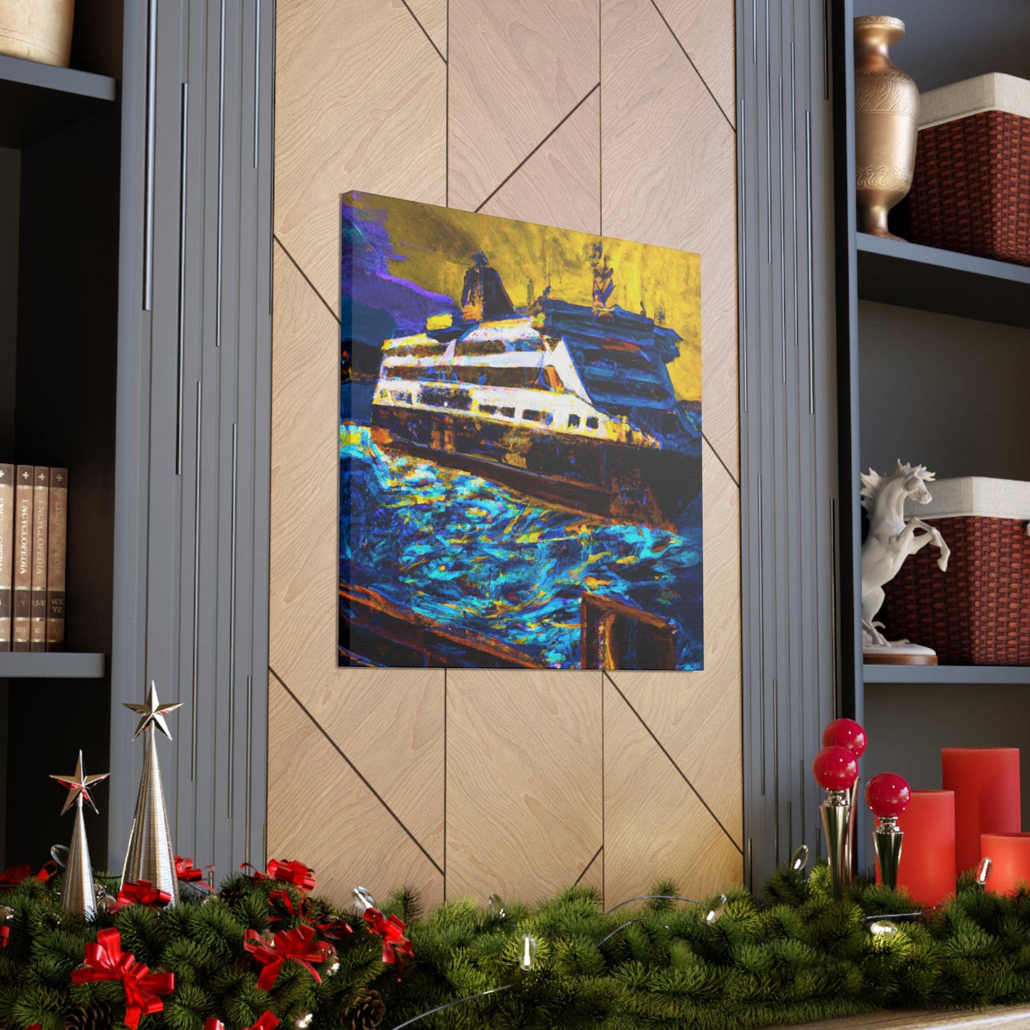 Ferry Through Time Art - Canvas