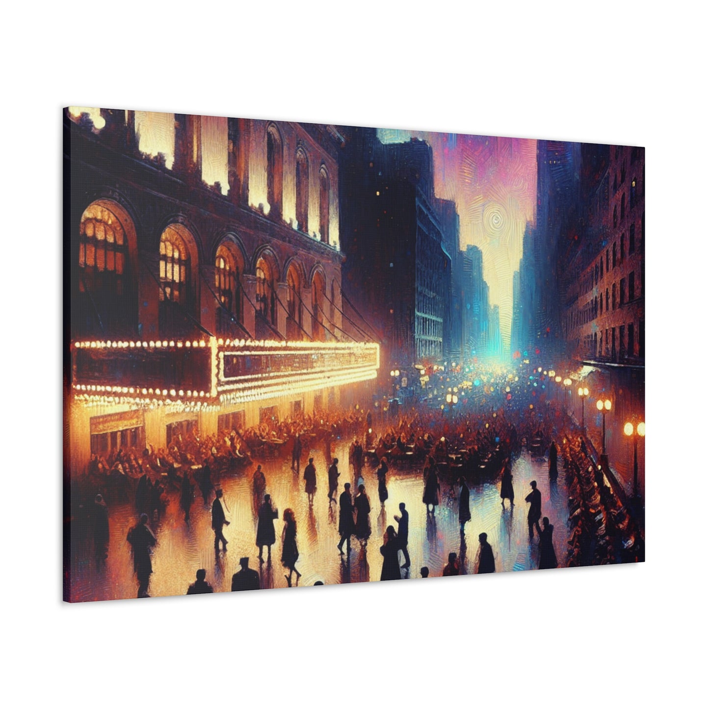 Jazzed Broadway Nights - Canvas