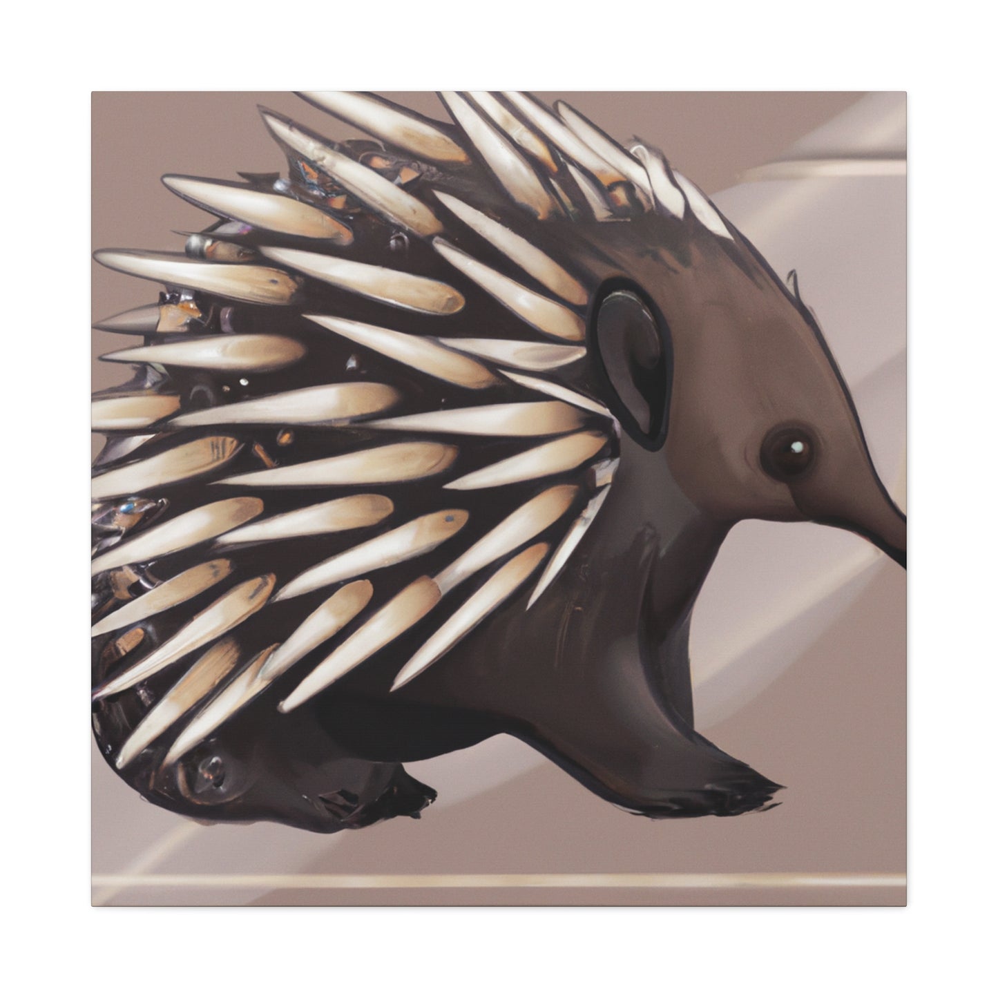 "Echidna in Art Deco" - Canvas