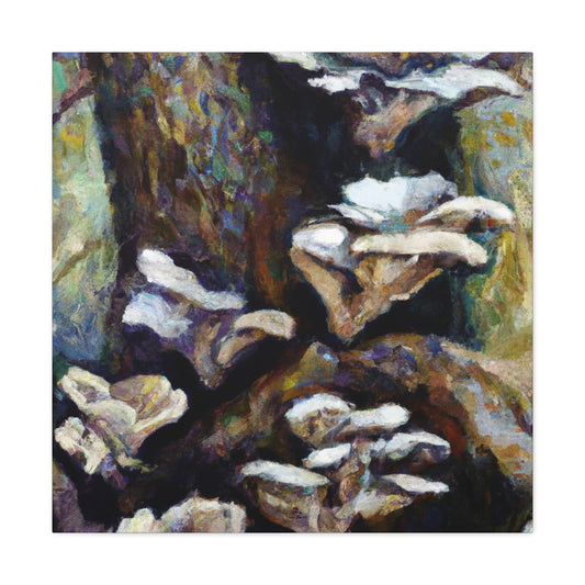 "Oyster Mushroom Impressionism" - Canvas