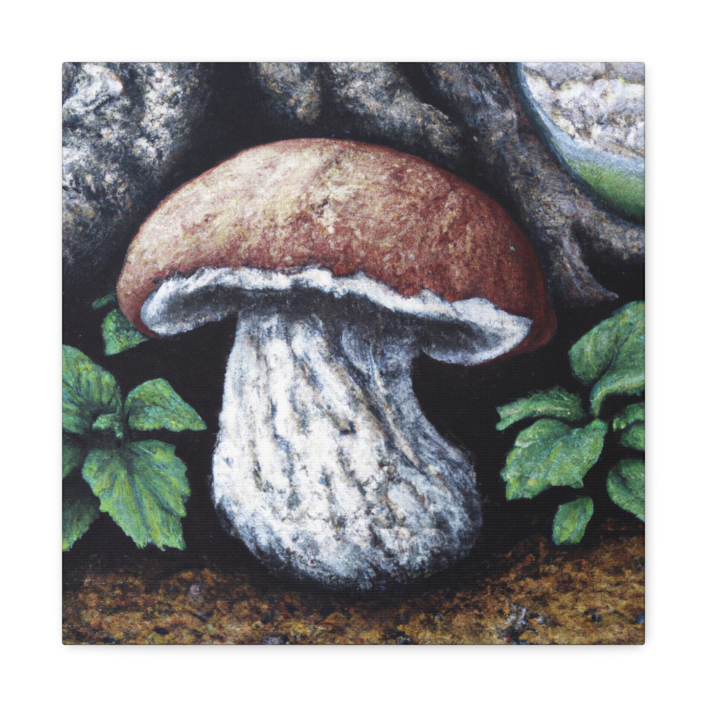 Mushroom Morning Marvel - Canvas