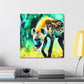 A Hyena's Illuminated Smile - Canvas