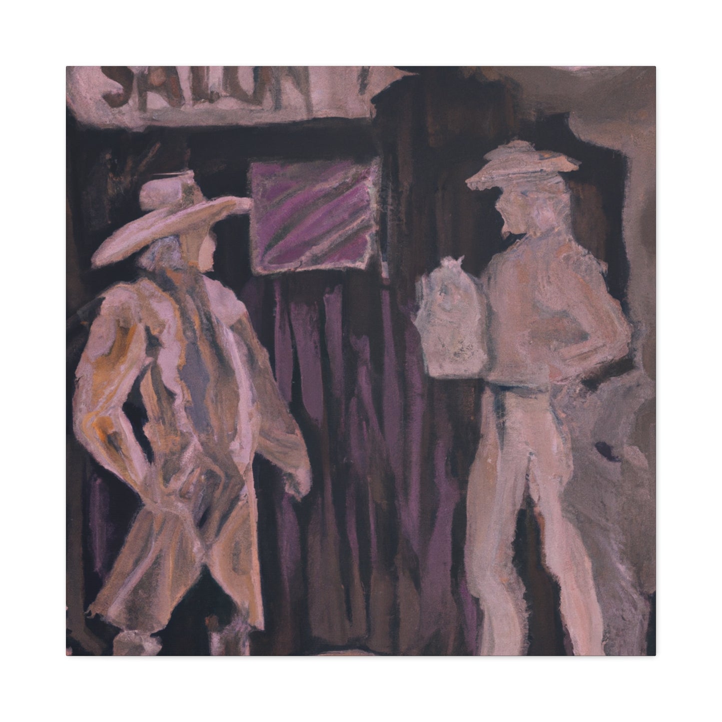 "Saloon: A Reflection" - Canvas