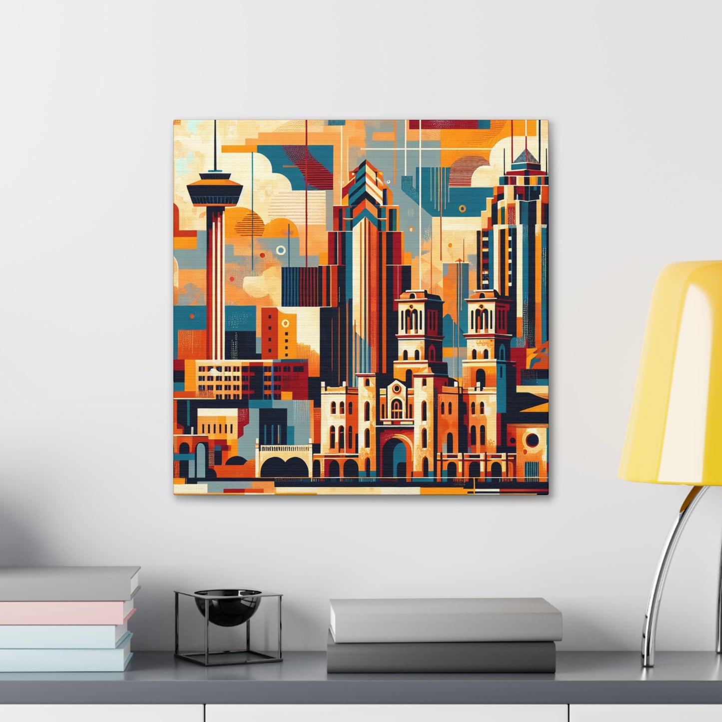 "Vibrant City Rhythms" - Canvas