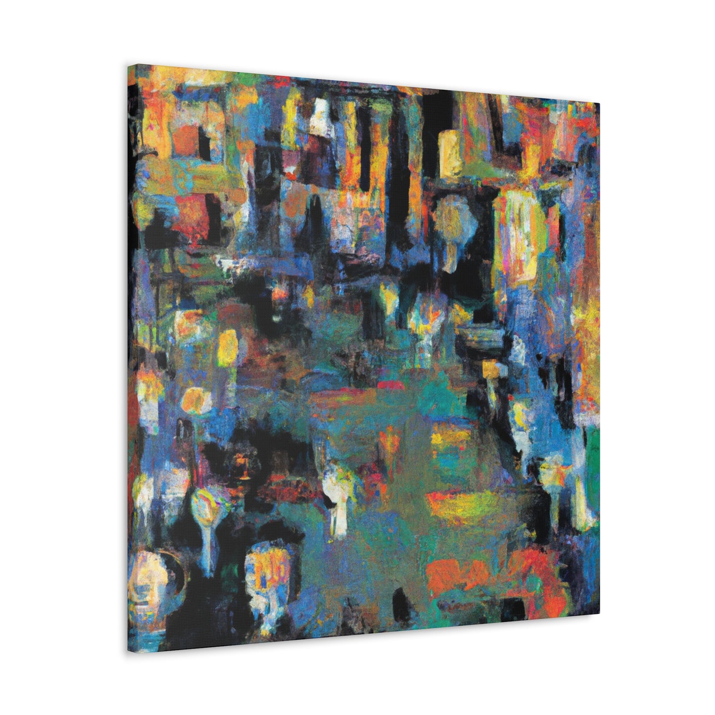 "Modernist Burst of Color" - Canvas