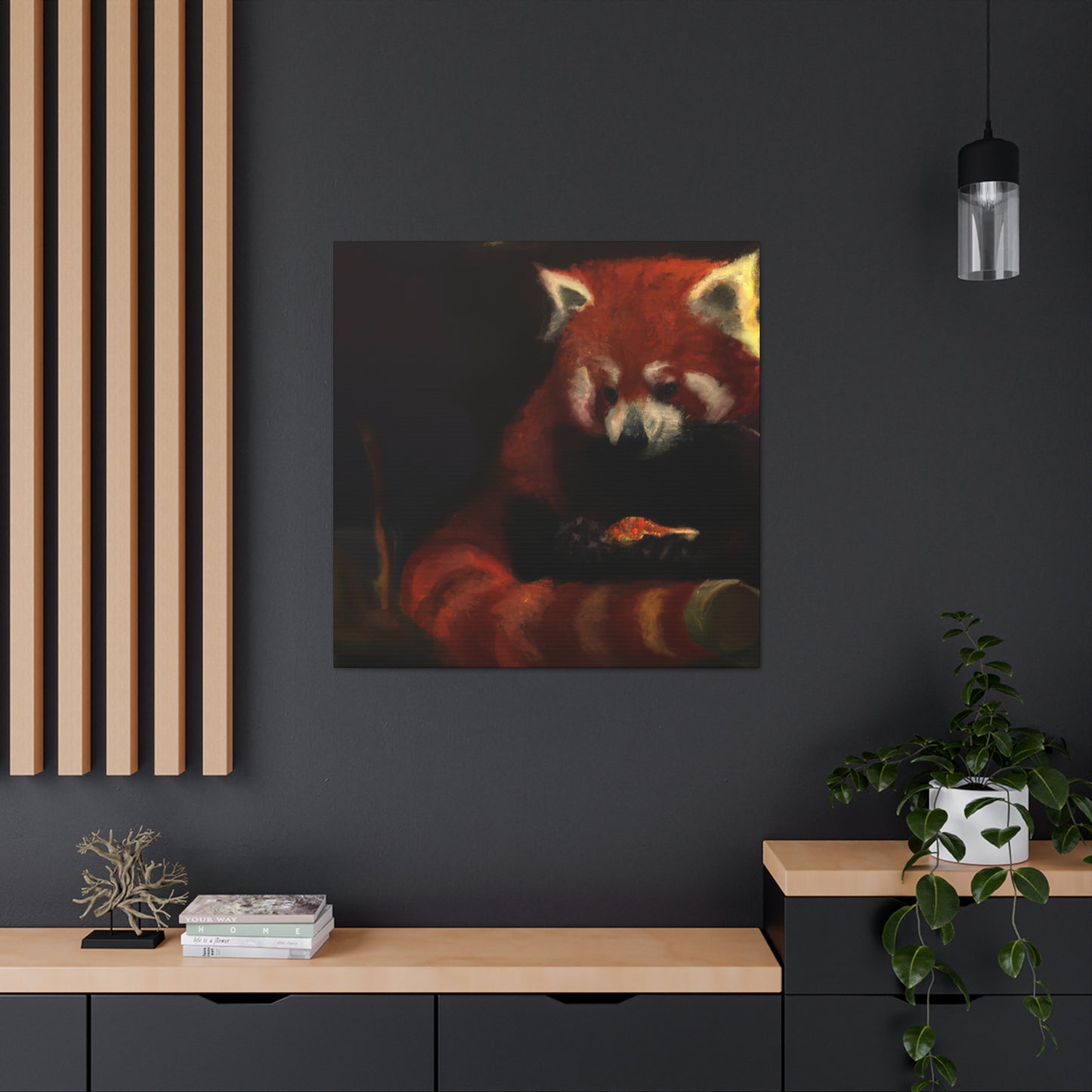 Red Panda Dreamscape - Canvas