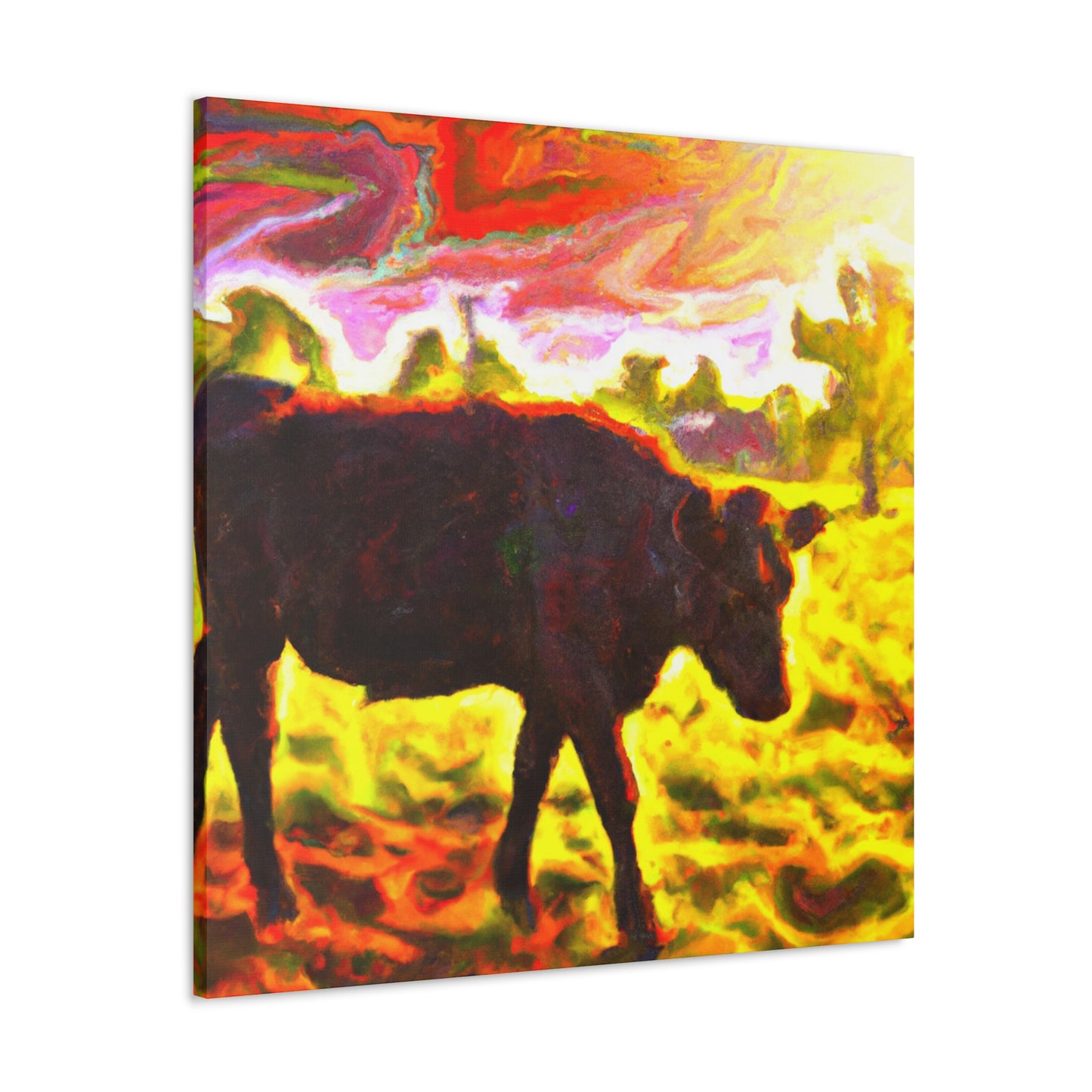 "Black Angus Majesty Unleashed" - Canvas