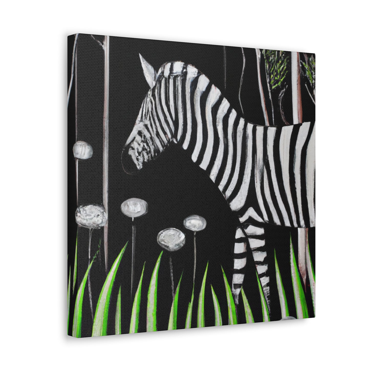 "Zebra in Deco Style" - Canvas