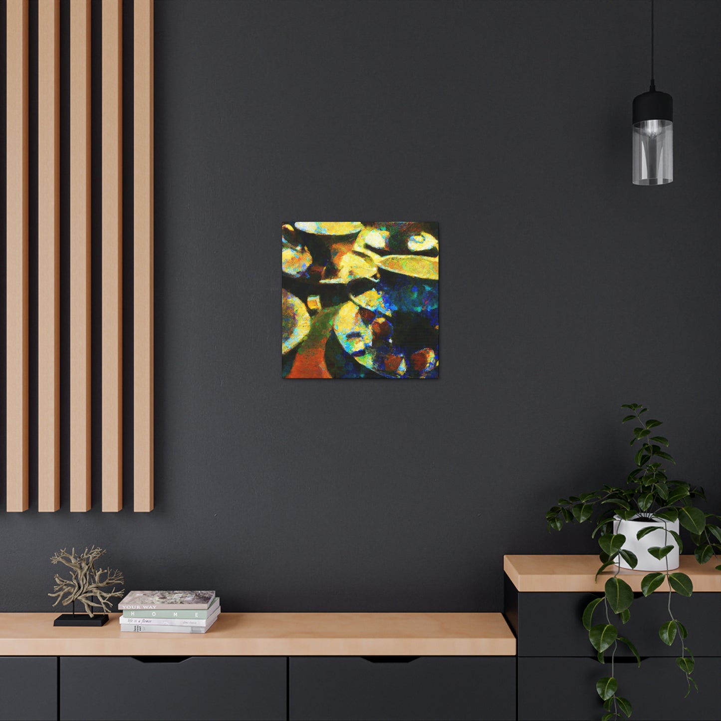 Tea Party Abstraction - Canvas