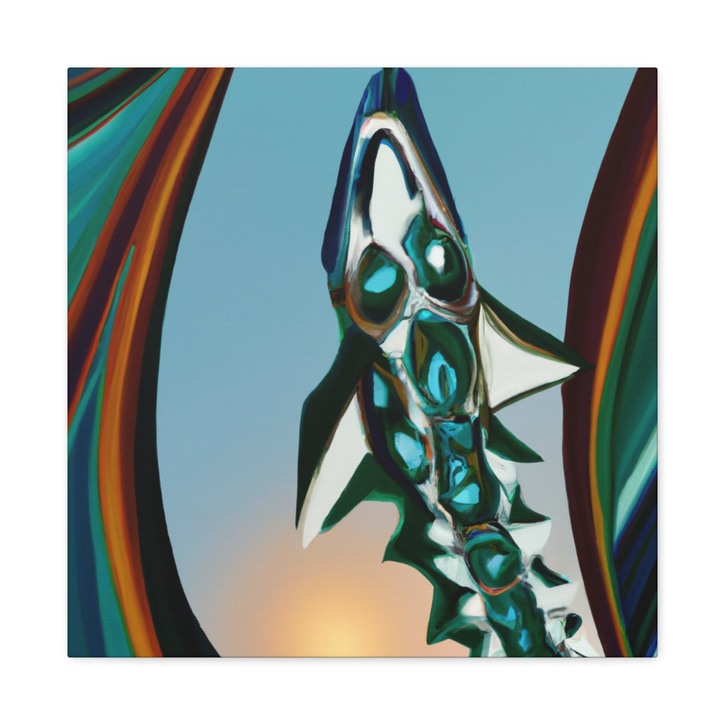 "Barracuda Art Deco" - Canvas