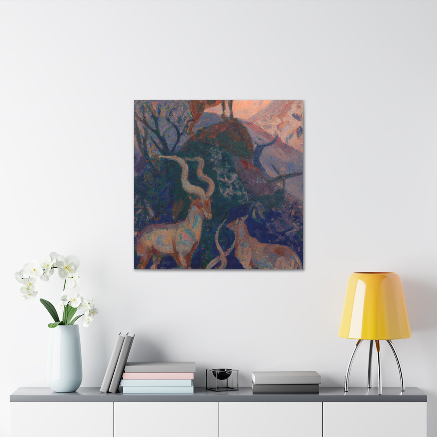 Ibex Golden Mountain. - Canvas