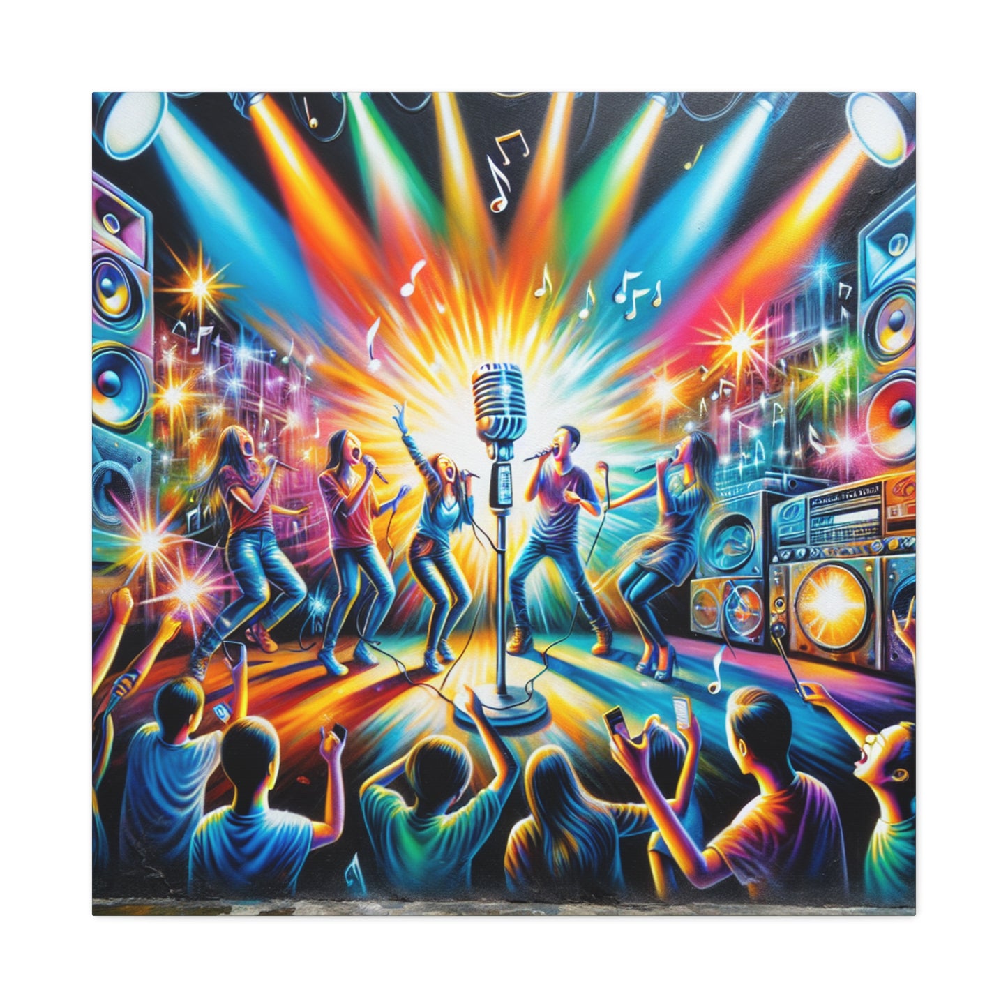 "Melodies of Urban Nights" - Canvas