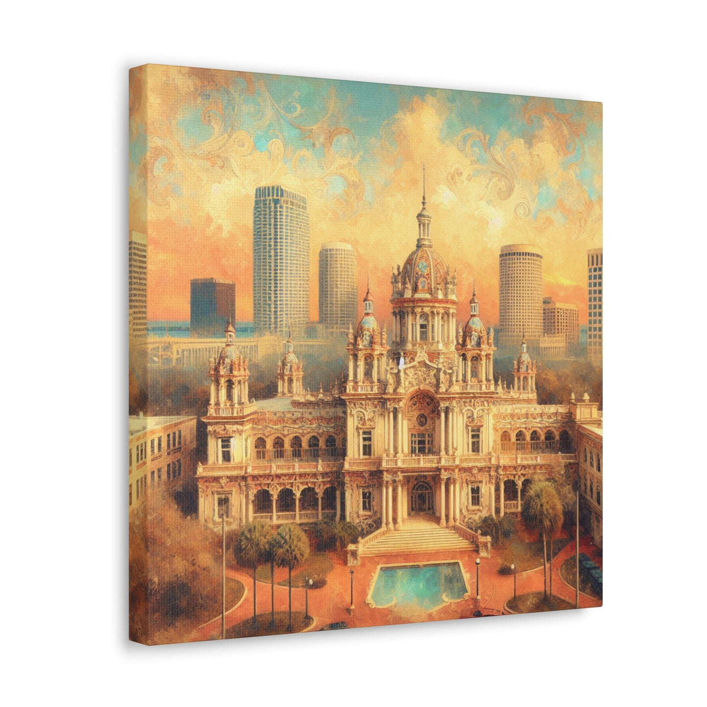 "Floridian Exuberance: Tampa" - Canvas