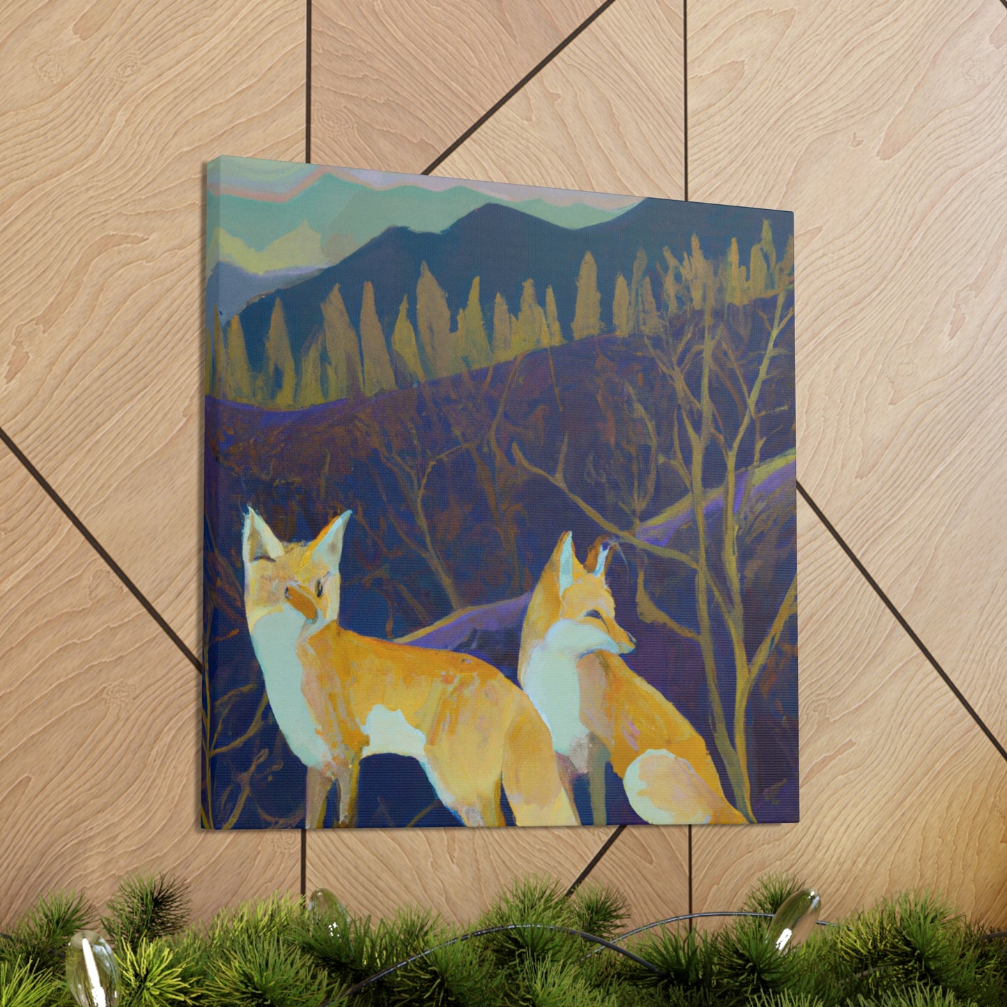 "Fox in Art Deco" - Canvas