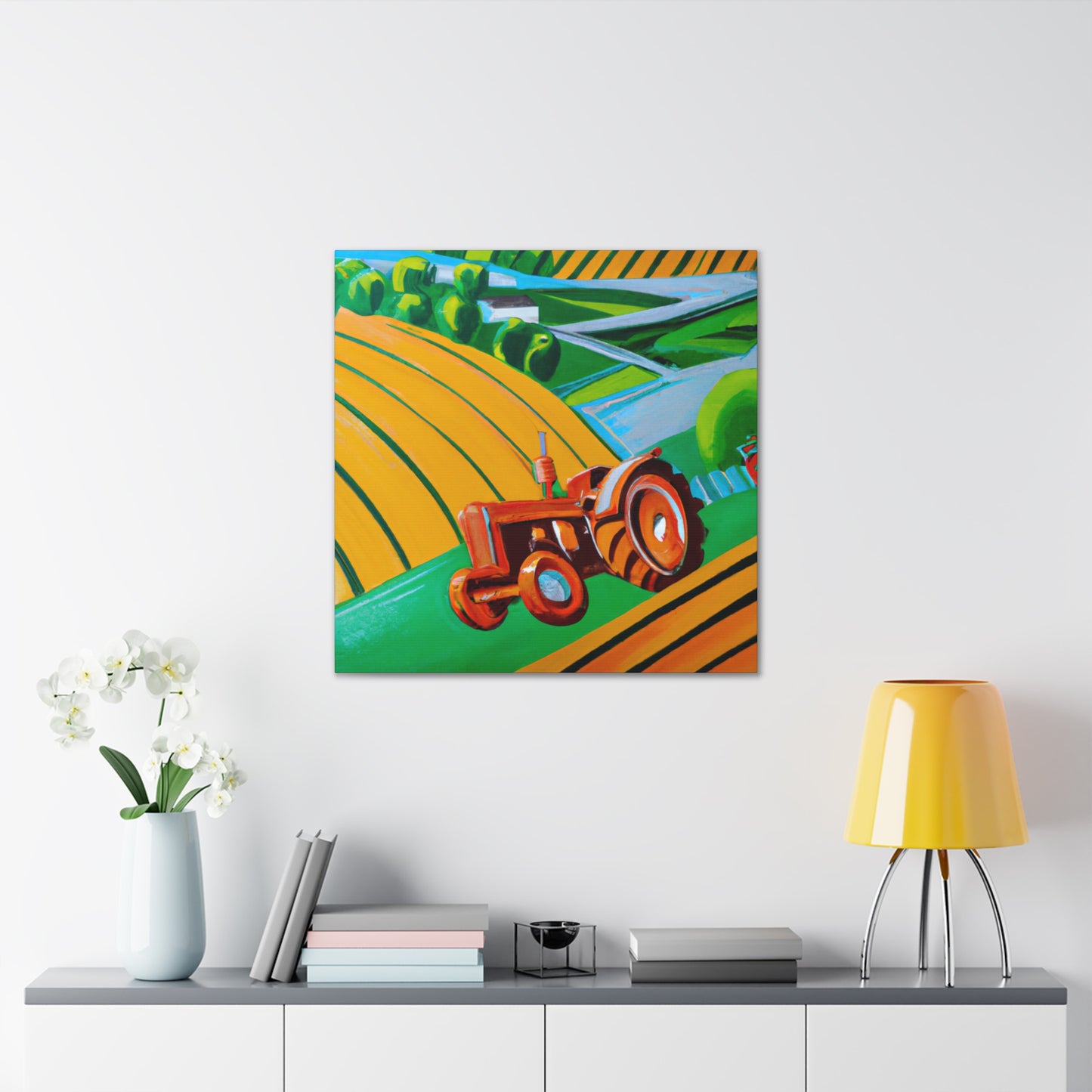 "Tractor of the 1920s" - Canvas