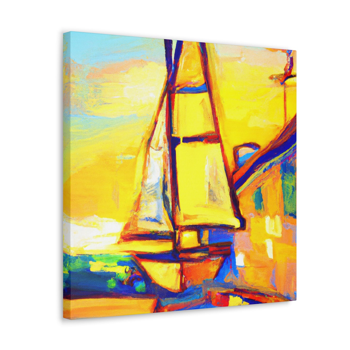 "Sailing On Free Waves" - Canvas