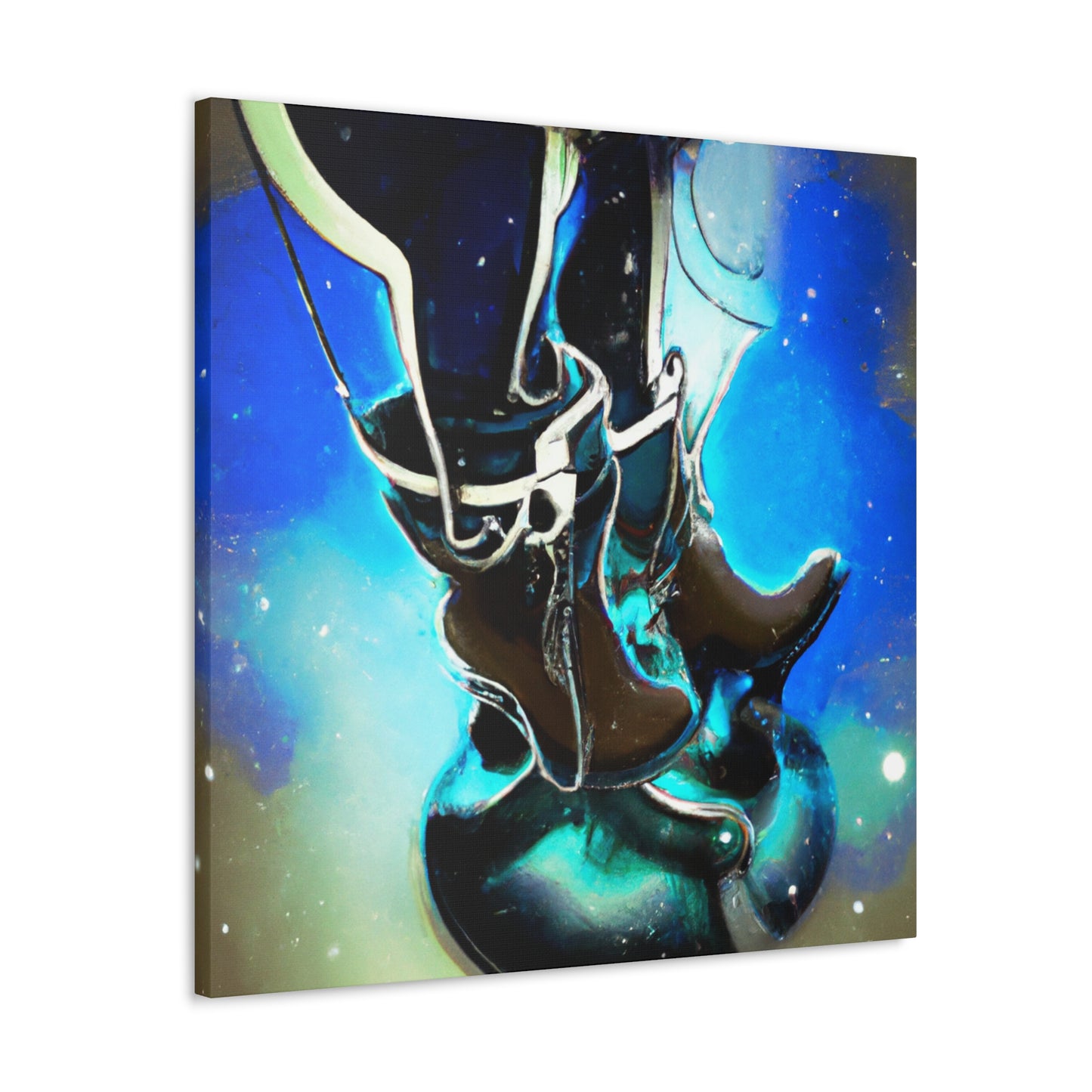 "Stirrup Abstract Explosion" - Canvas