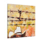 Barbed Wire Freedom. - Canvas