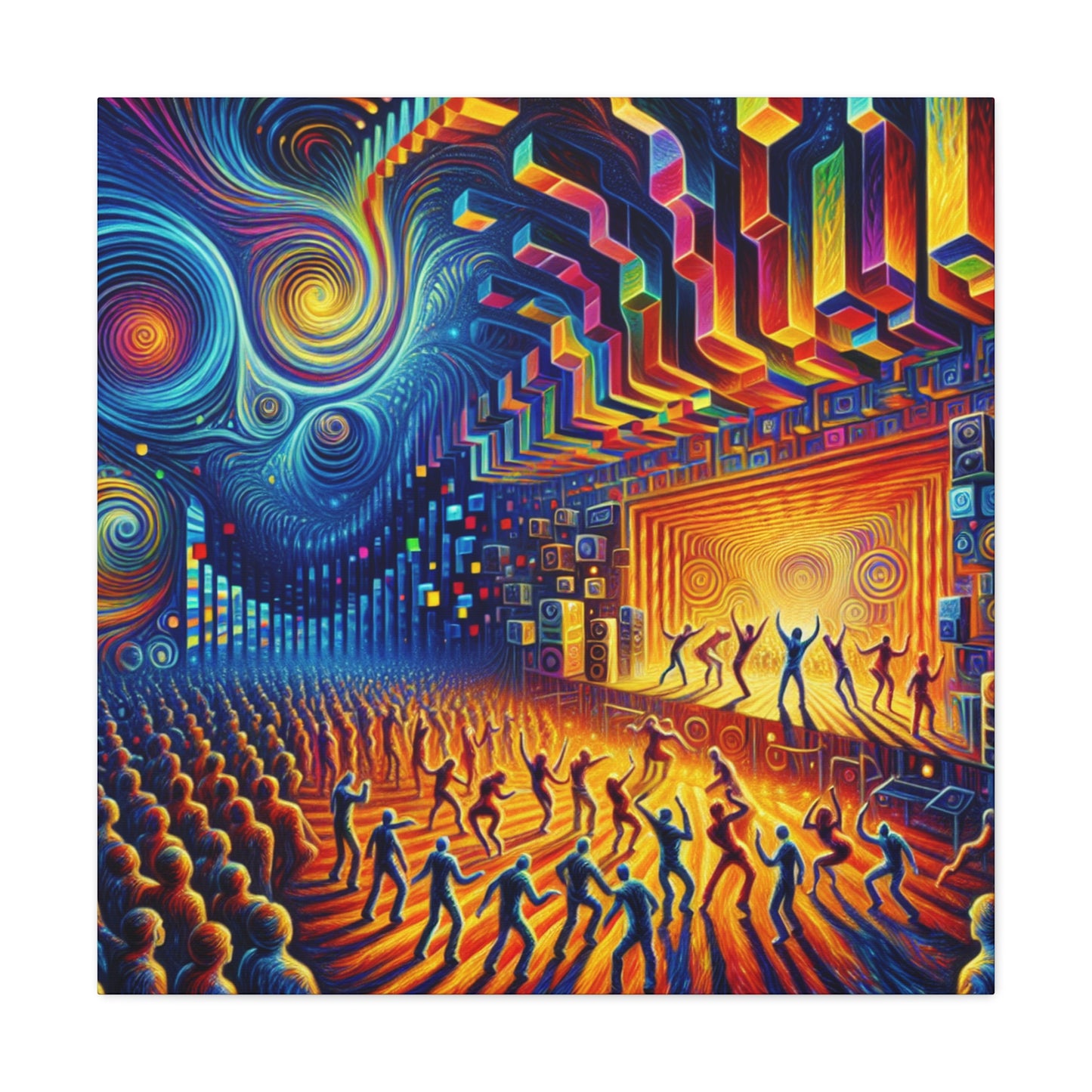 "Enigmatic Midnight Exuberance" - Canvas