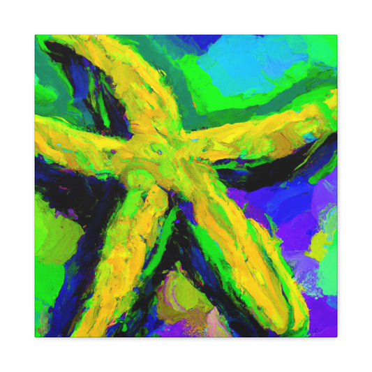 Starfish Under Moonlight - Canvas