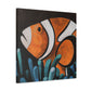 "Funny Clownfish Artwork." - Canvas