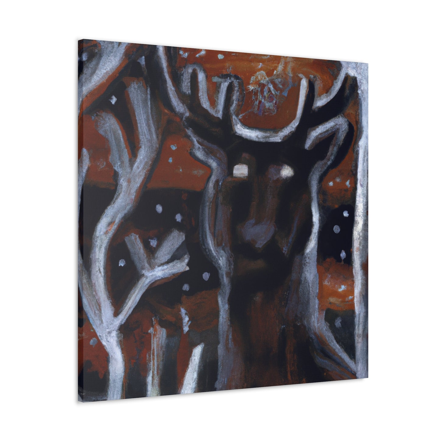 Reindeer in Abstraction - Canvas