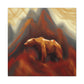 Brown Bear: Majestic. - Canvas