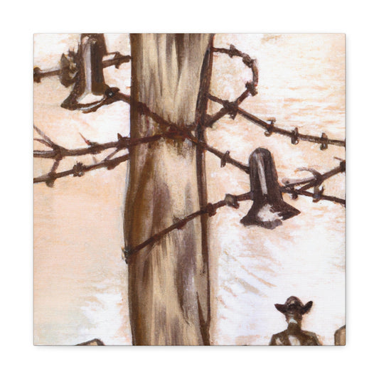 Barbed Wire Iron Work - Canvas