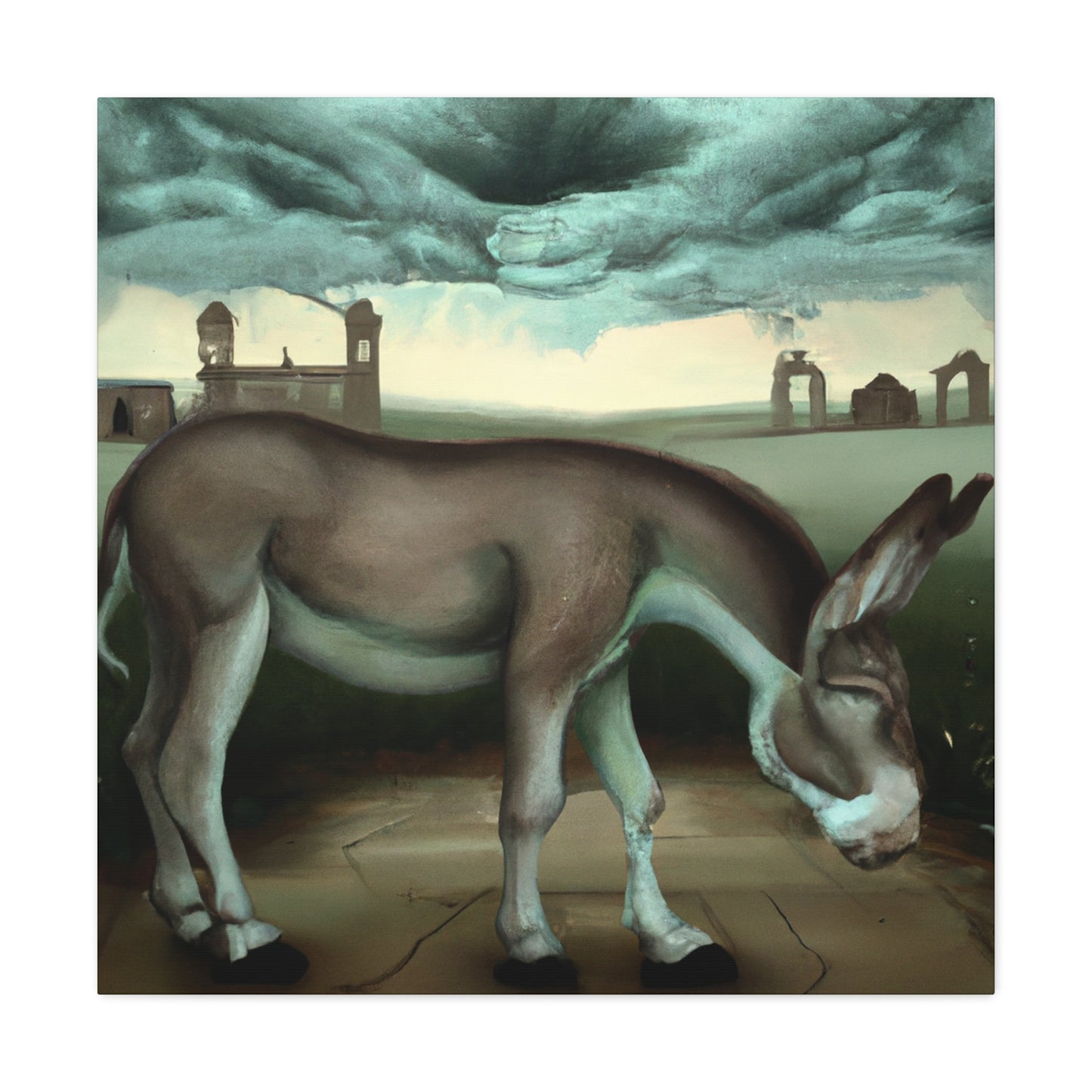 "Donkey in Art Nouveau." - Canvas