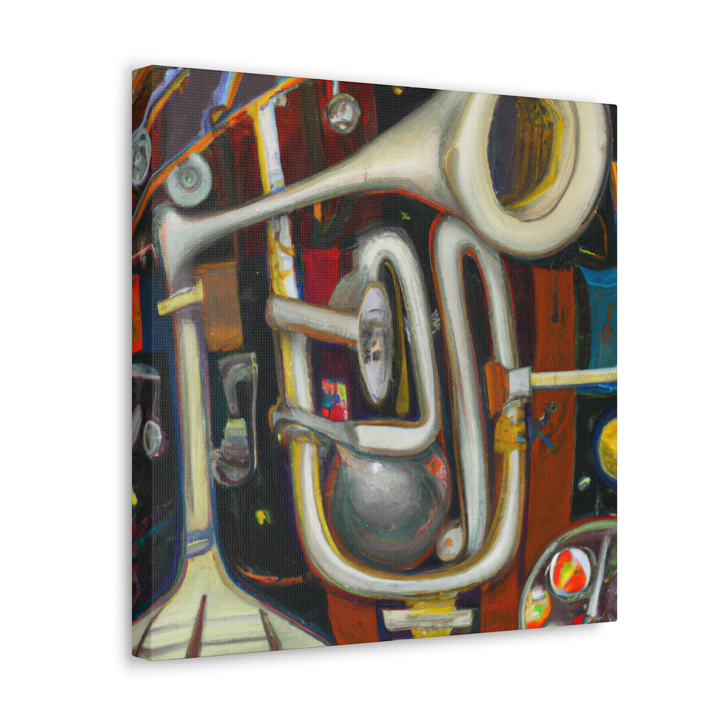 "Brassy Surreal Trumpet" - Canvas