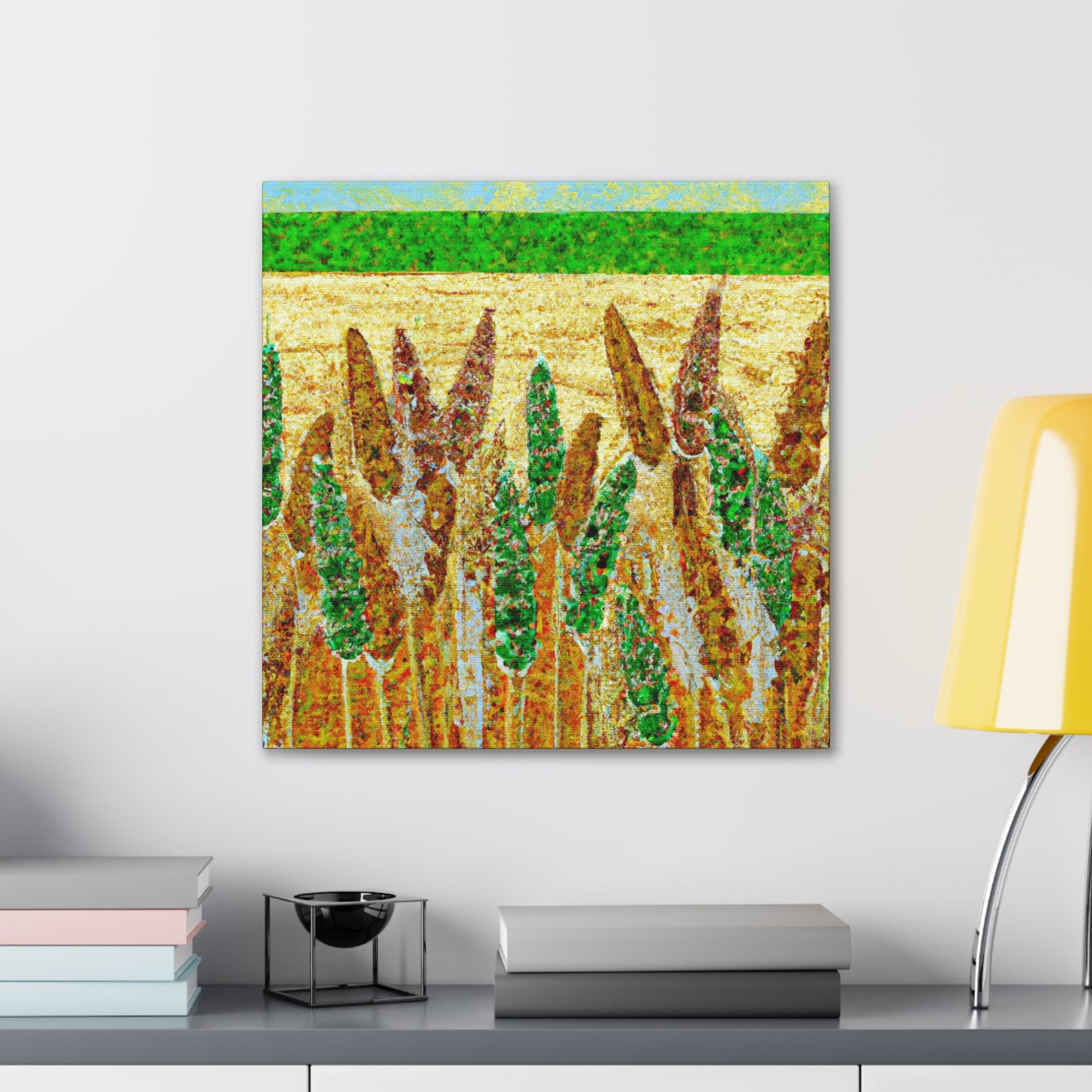 Wheat Field Sunrise - Canvas