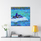 "Jet Skiing Impressionism" - Canvas