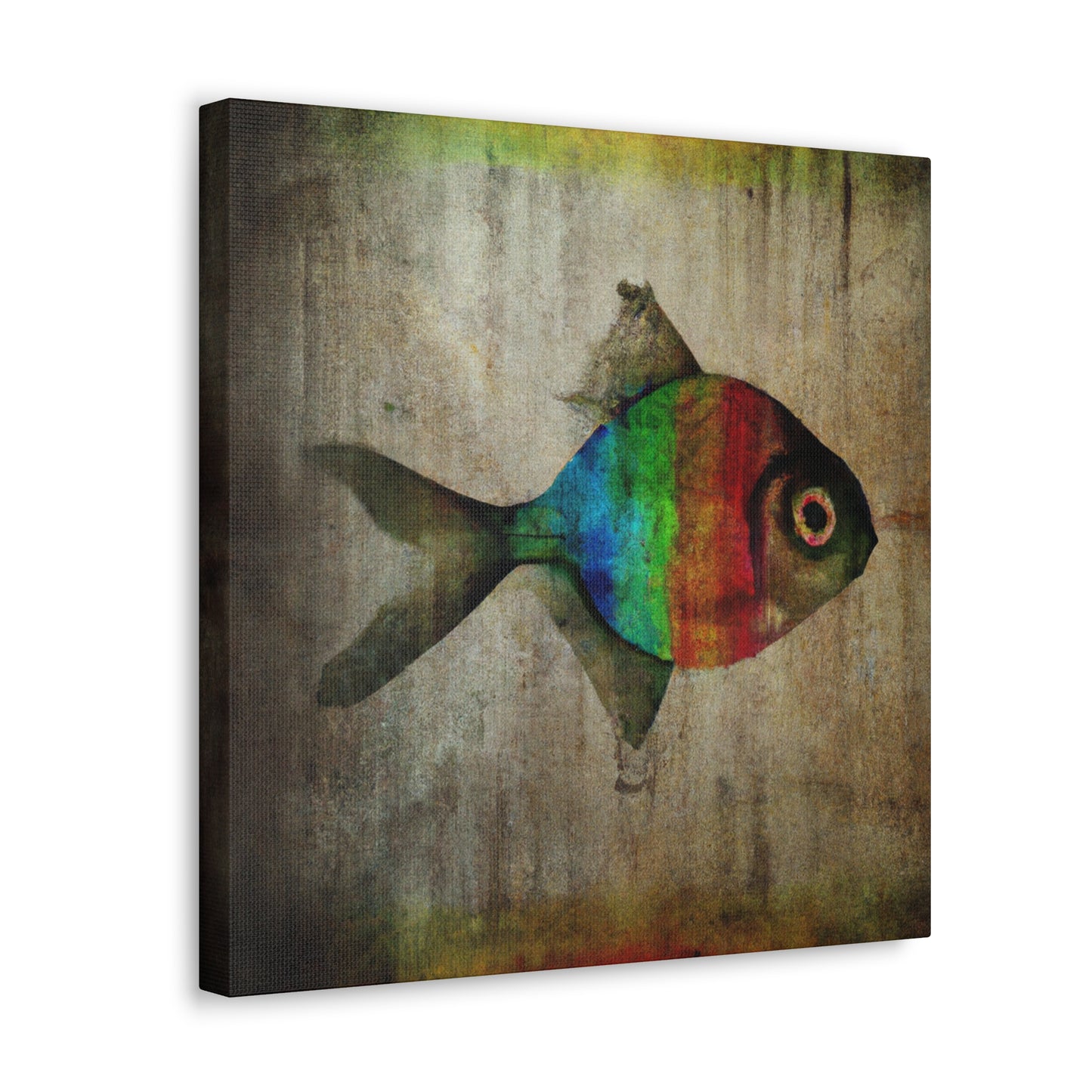 "Rainbow Fish Dreamscape" - Canvas