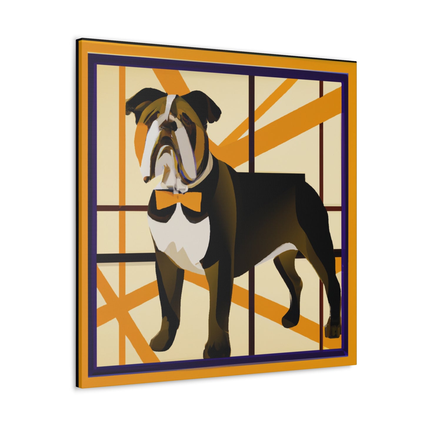 "Bulldog Bones Brightness" - Canvas