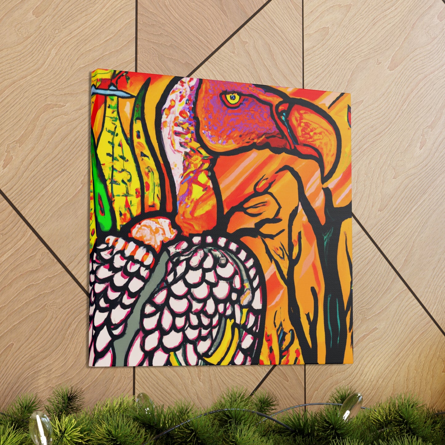 Vulture in Deco Style - Canvas