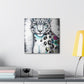 Snow Leopards Aflutter - Canvas