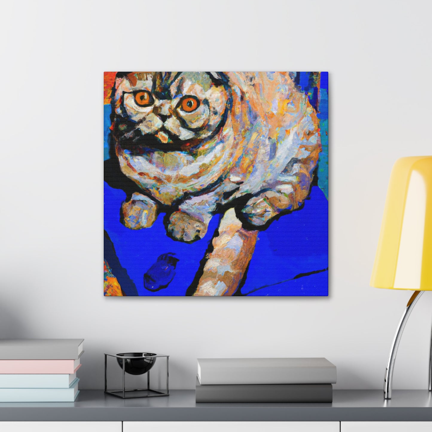 Folded Feline Sublime - Canvas