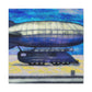 "Lofty Art Deco Blimp" - Canvas