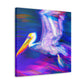 "Pelican in Impressionism" - Canvas