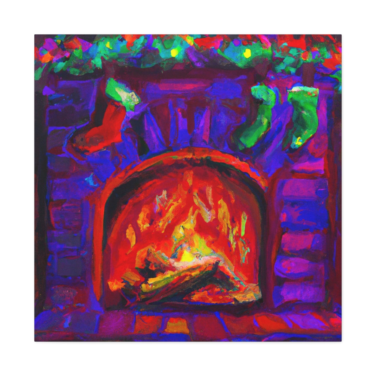 Fiery Flames Fauvism - Canvas