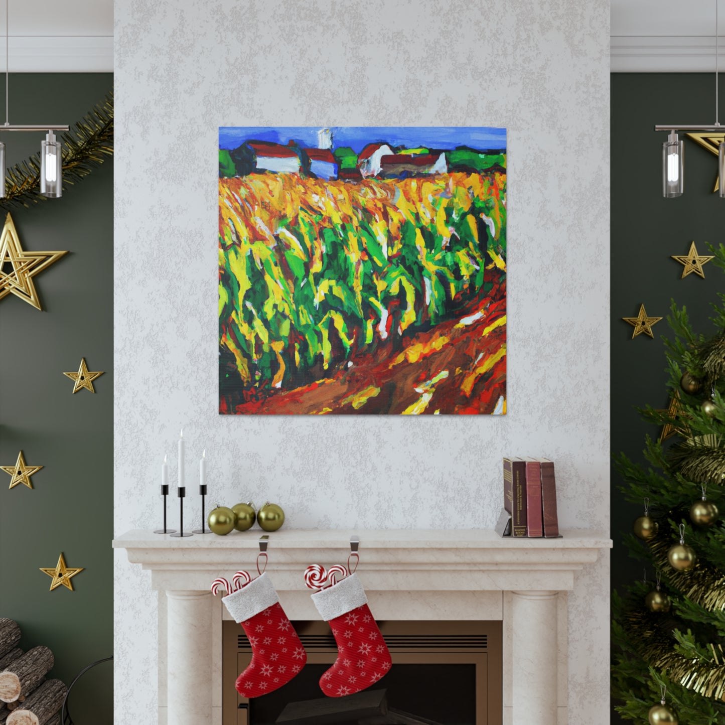 Golden Corn Harvesting - Canvas